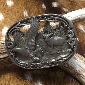 1990 Pewter Belt Buckle